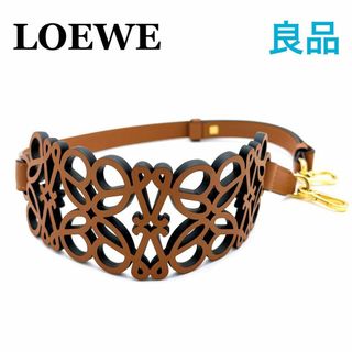 ロエベ(LOEWE)のロエベ LOEWEレザー アナグラム ショルダーストラップ　レディース　ゴールド(その他)