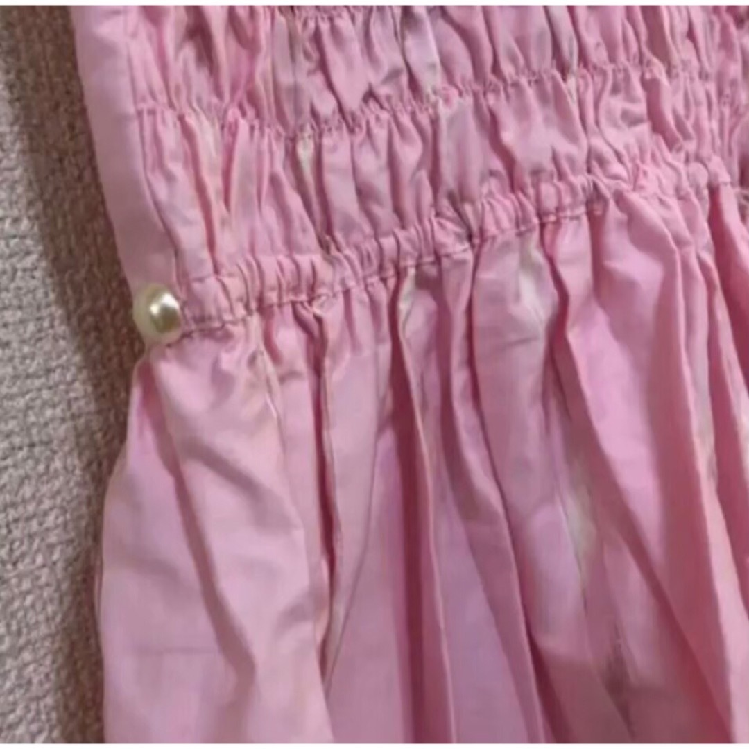 いちごの子供服シャーリーテンプル バレエトゥシューズサンドレス桃色160cmジャンパースカート