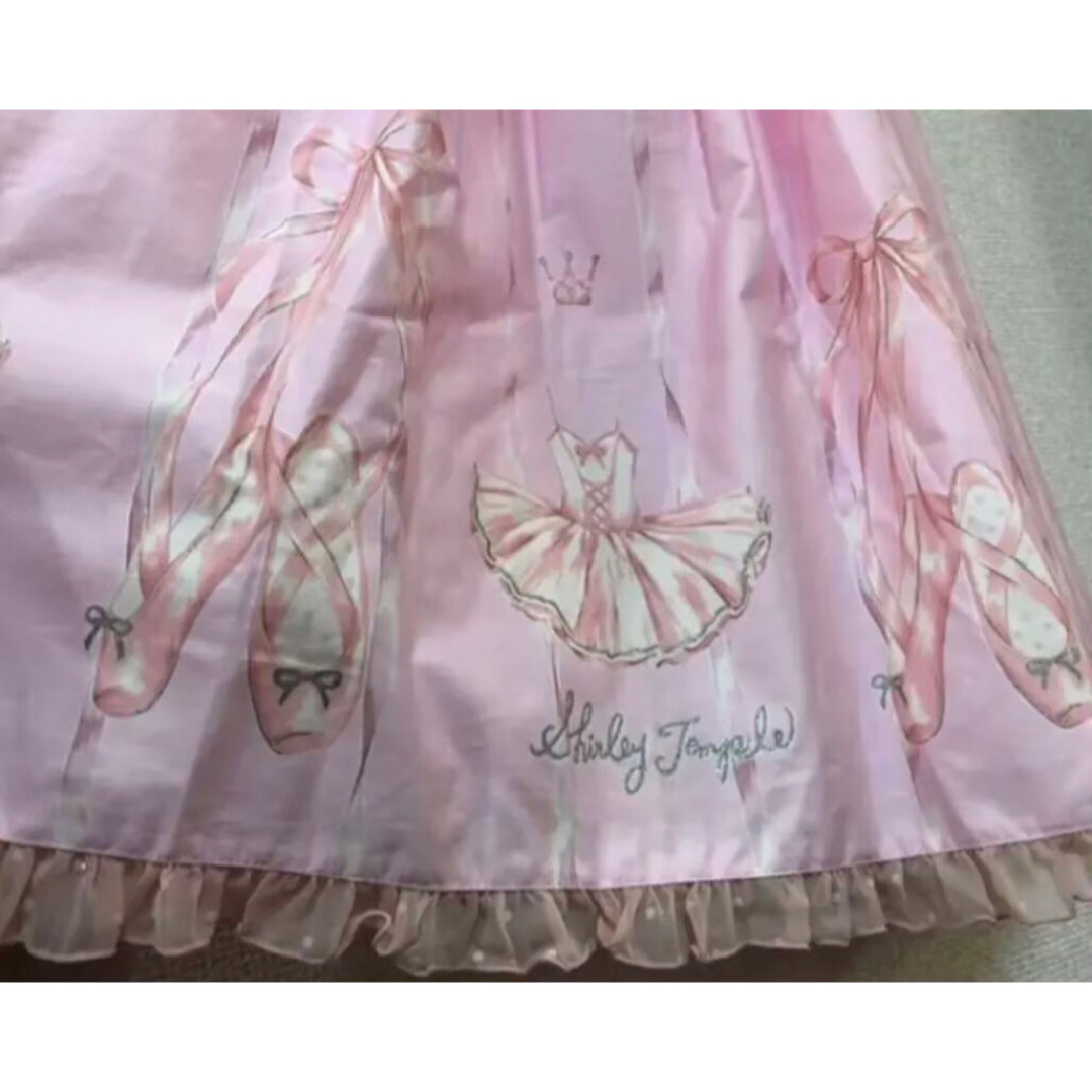 いちごの子供服シャーリーテンプル バレエトゥシューズサンドレス桃色160cmジャンパースカート