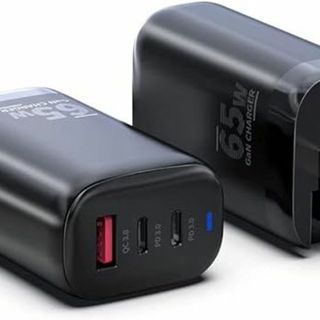 GMJ 65W 窒化ガリウム 急速 充電器 USB-A USB-C(バッテリー/充電器)