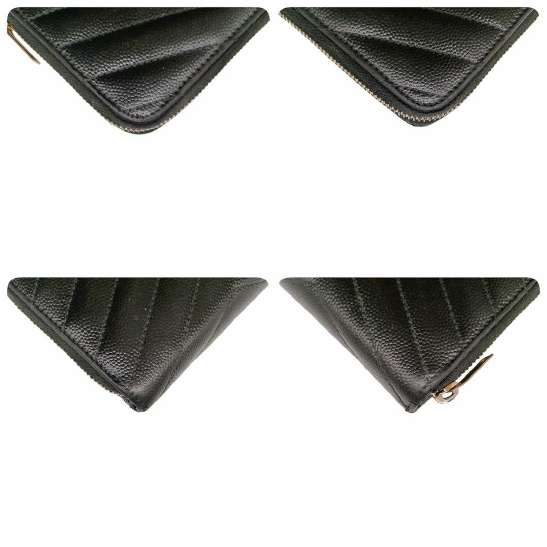 Saint Laurent(サンローラン)のサンローラン　折り財布　ジップ　カサンドラ　ブラック　ゴールド レディースのファッション小物(財布)の商品写真