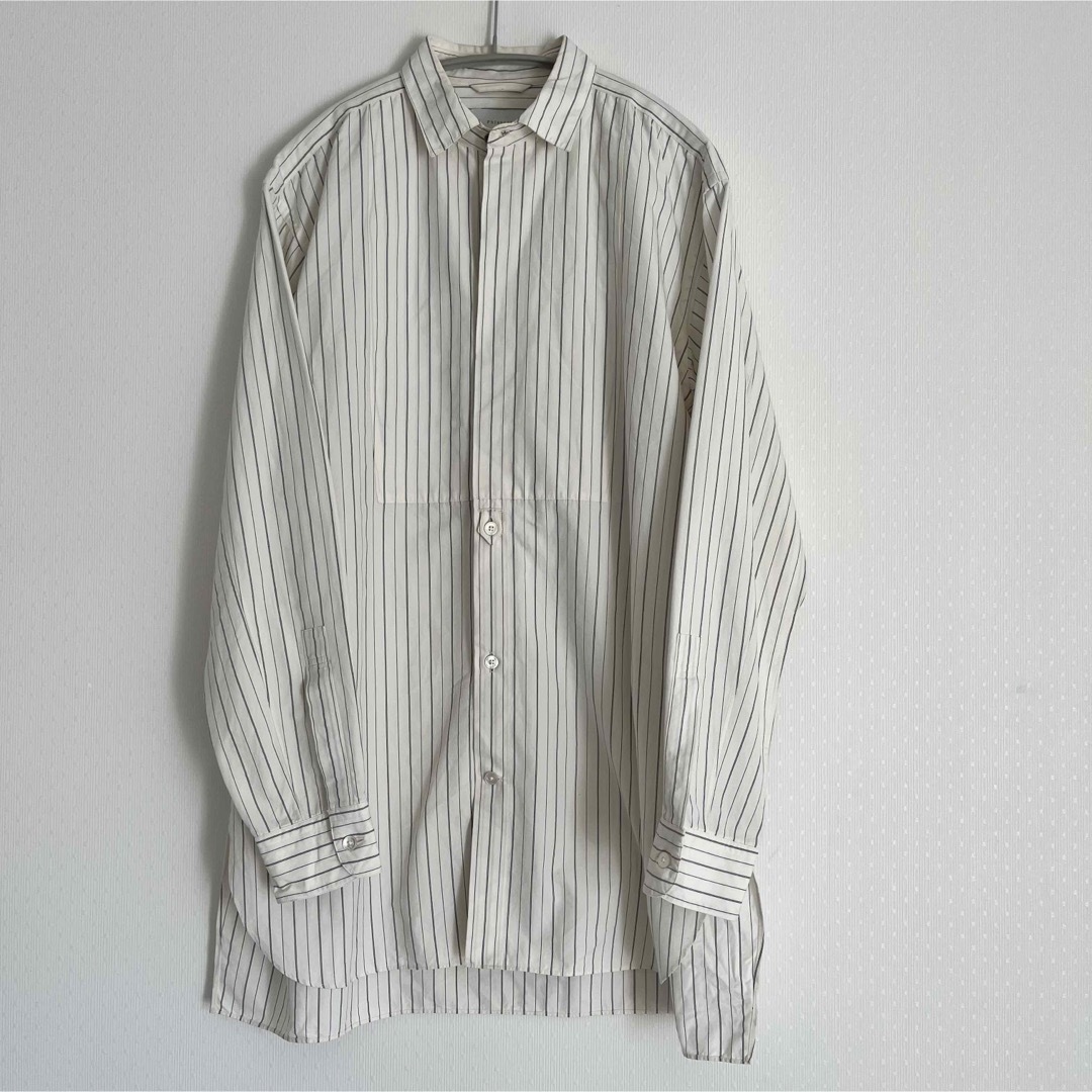 BLOOM&BRANCH(ブルームアンドブランチ)のphlannel SHUTTLE STRIPE GRANDPA SHIRT メンズのトップス(シャツ)の商品写真