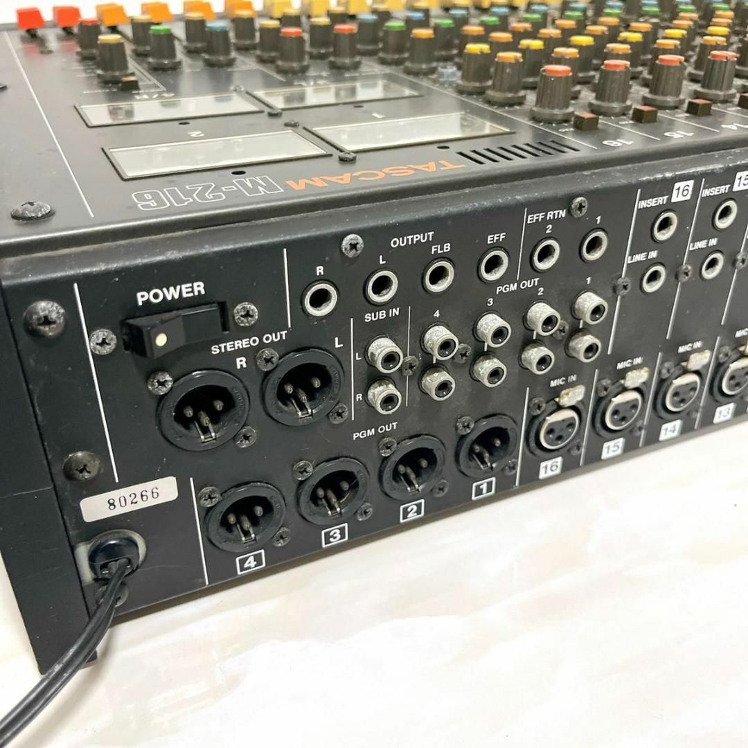 ジャンク TASCAM タスカム M-216 ミキサー 通電確認済 楽器のDJ機器(DJミキサー)の商品写真