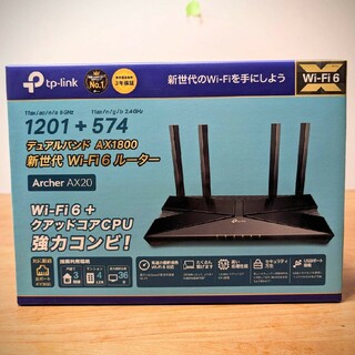ティーピーリンク(TP-Link)の☆ほぼ新品☆TP-Link Archer AX20 Wi-Fi5対応ルーター(PC周辺機器)