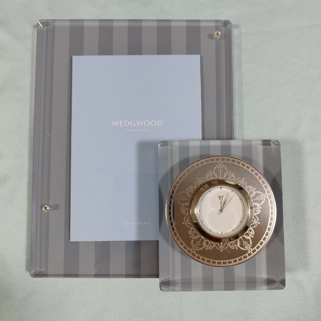 WEDGWOOD(ウェッジウッド)のウェッジウッド アレクサンドラ ディア クロック&ピクチャーフレーム インテリア/住まい/日用品のインテリア小物(フォトフレーム)の商品写真