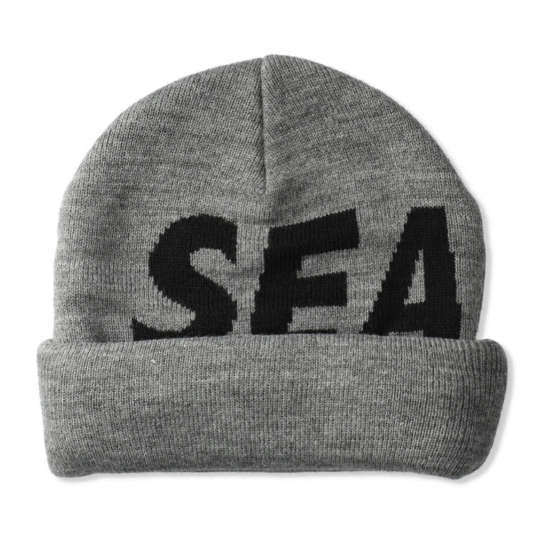 SEA JACQUARD BEANIE / CHARCOALニット帽/ビーニー