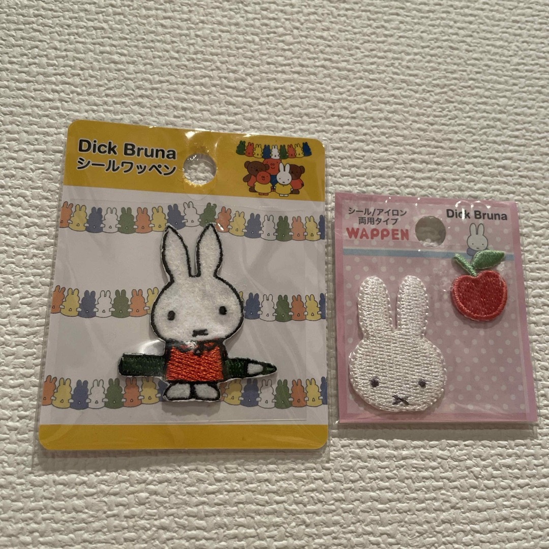 miffy(ミッフィー)のミッフィー 2wayステッカーワッペンセット エンタメ/ホビーのおもちゃ/ぬいぐるみ(キャラクターグッズ)の商品写真