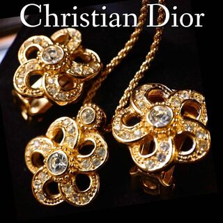 クリスチャンディオール(Christian Dior)の美品　Dior　ヴィンテージ　イヤリング　ネックレス　ゴールド　128(ネックレス)