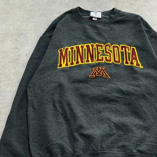 チャンピオン(Champion)のチャンピオン　MINNESOTA　カレッジスウェット　古着　チャコールグレー　M(スウェット)