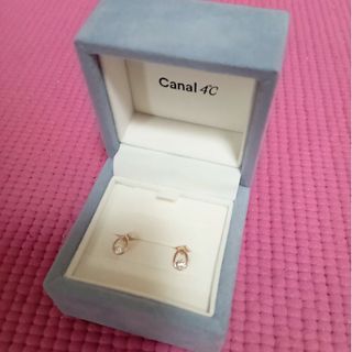 カナルヨンドシー(canal４℃)のCanal 4℃ K10 ピンクゴールド ピアス(ピアス)