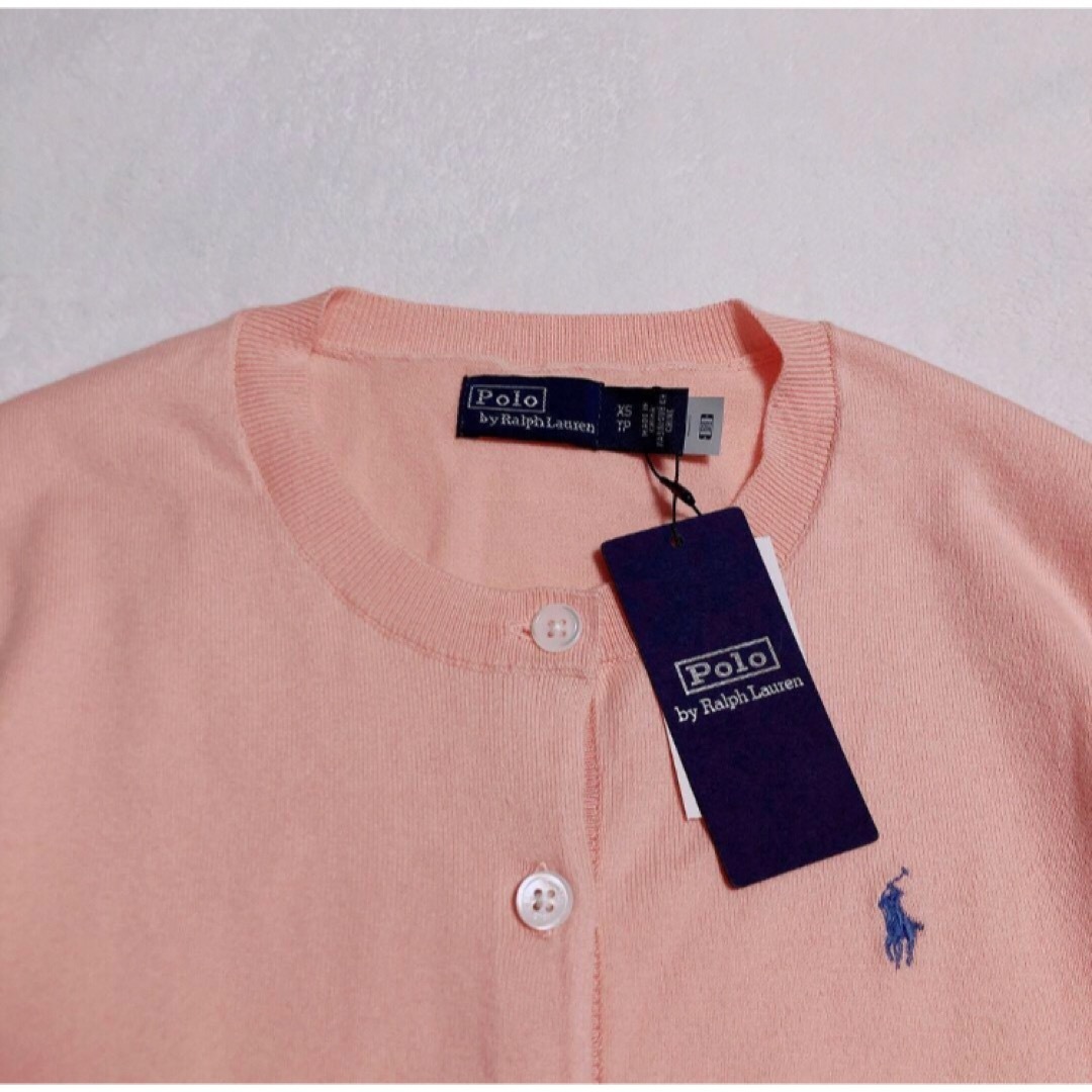 POLO RALPH LAUREN(ポロラルフローレン)の新品　RALPH LAUREN ラルフローレン　コットン　カーディガン　XS レディースのトップス(カーディガン)の商品写真