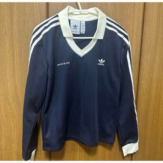 ADIDAS sporty&rich サッカージャージ ネイビー ADIDAS sporty&rich サッカージャージ ネイビー