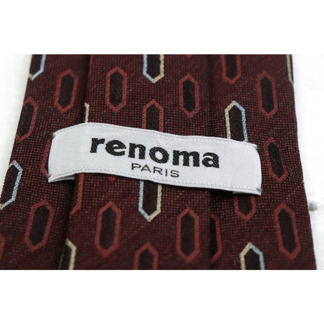 RENOMA(レノマ)のレノマ ブランドネクタイ ドット パネル柄 グラデ シルク ウール 日本製 メンズ ブラウン renoma メンズのファッション小物(ネクタイ)の商品写真