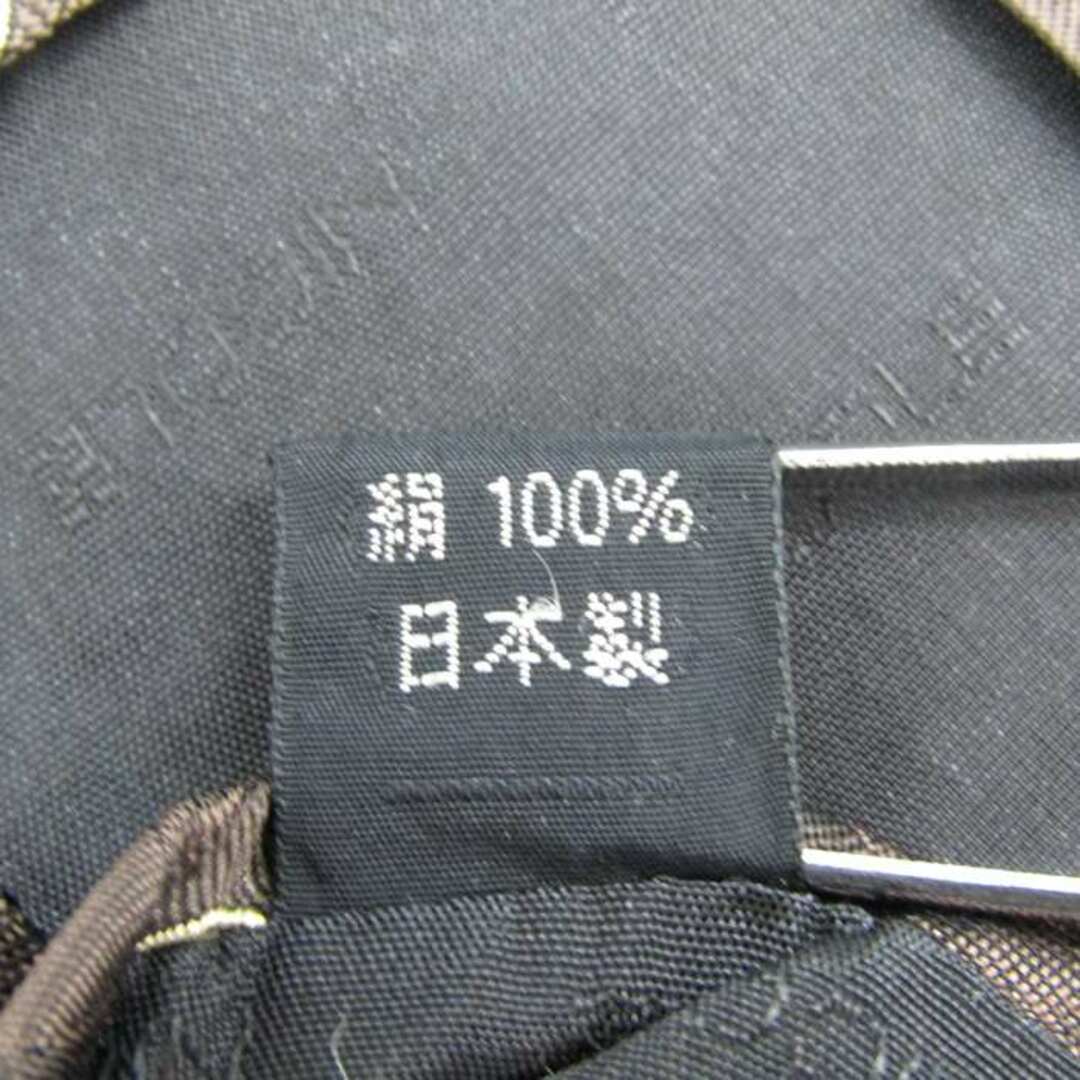 NICOLE(ニコル)のニコル ブランドネクタイ チェック柄 日本製 シルク メンズ ブラウン NICOLE メンズのファッション小物(ネクタイ)の商品写真