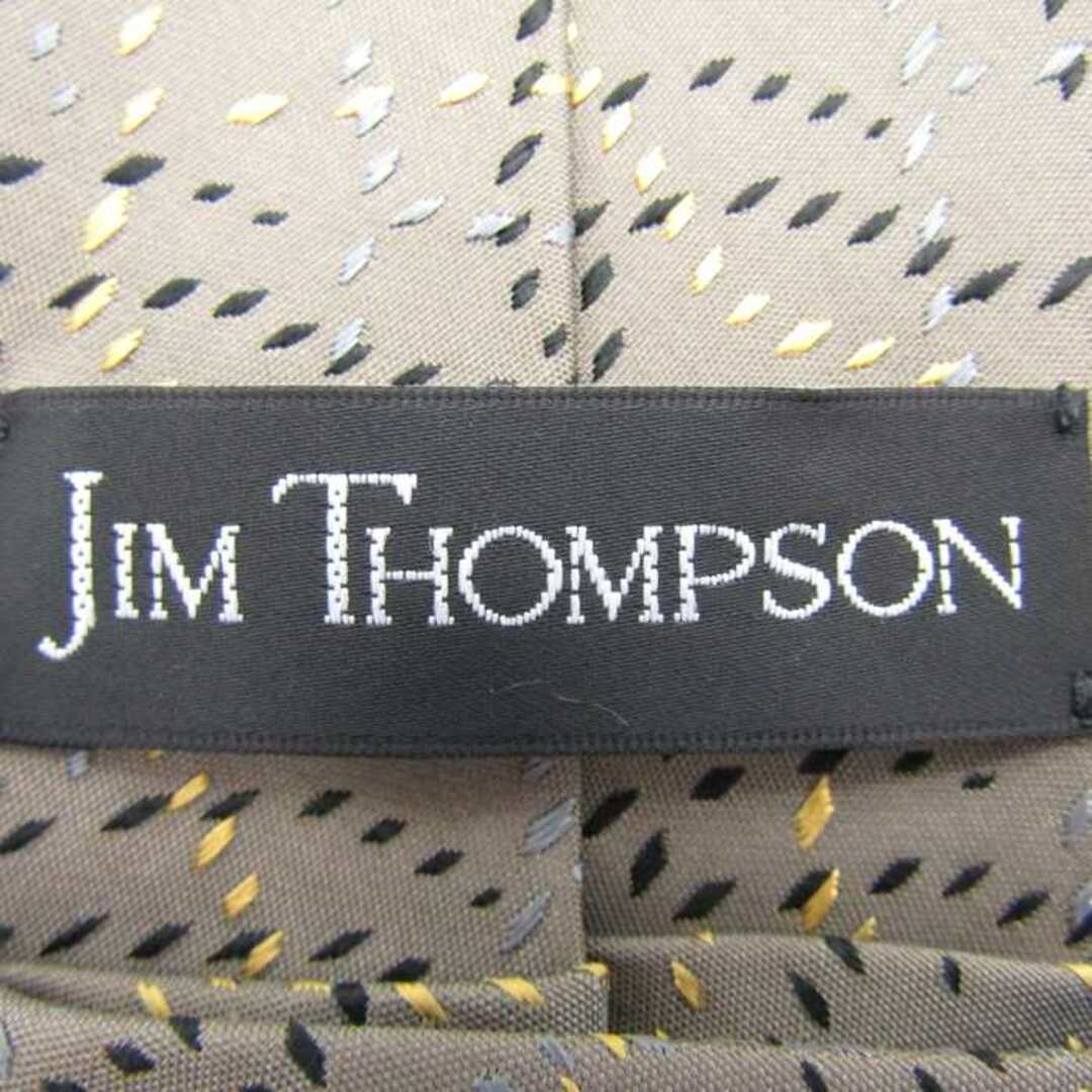 Jim Thompson(ジムトンプソン)のジムトンプソン ブランドネクタイ パネル柄 グラデ シルク メンズ グレー JIM THOMPSON メンズのファッション小物(ネクタイ)の商品写真