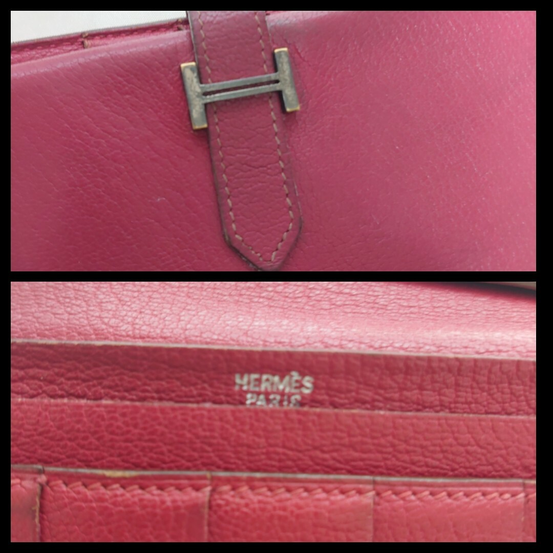 Hermes(エルメス)のHERMES ベアン シルバー金具 長財布 メンズのファッション小物(長財布)の商品写真