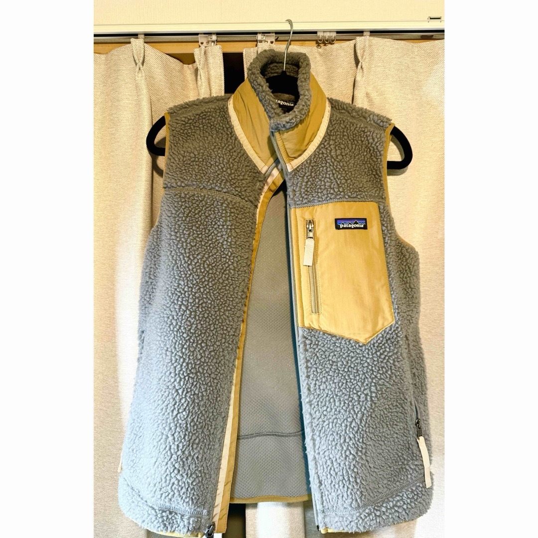 patagonia - パタゴニア レトロX ベスト グレー×イエローの通販 patagonia - パタゴニア レトロX ベスト グレー×イエローの通販