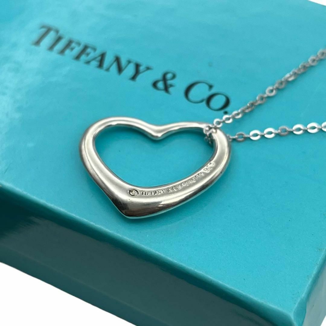 Tiffany & Co.(ティファニー)の極美品 Tiffany&co. 2433オープンハート ネックレス シルバー その他のその他(その他)の商品写真