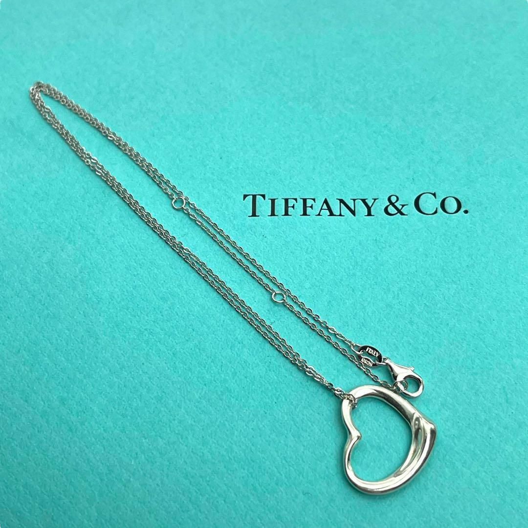 Tiffany & Co.(ティファニー)の極美品 Tiffany&co. 2433オープンハート ネックレス シルバー その他のその他(その他)の商品写真