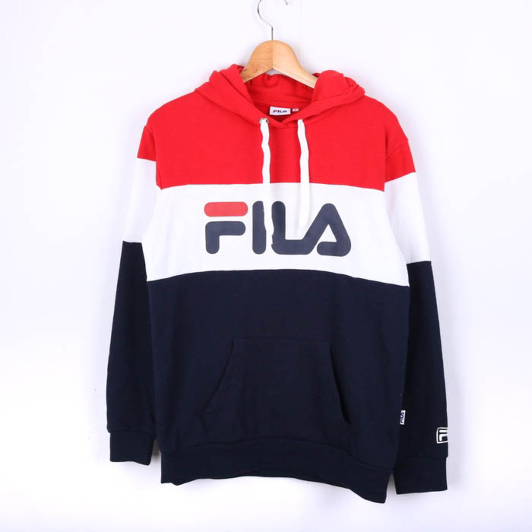 FILA(フィラ)のフィラ パーカー スウェット スエット スポーツウエア トップス レディース Lサイズ レッド FILA レディースのトップス(パーカー)の商品写真