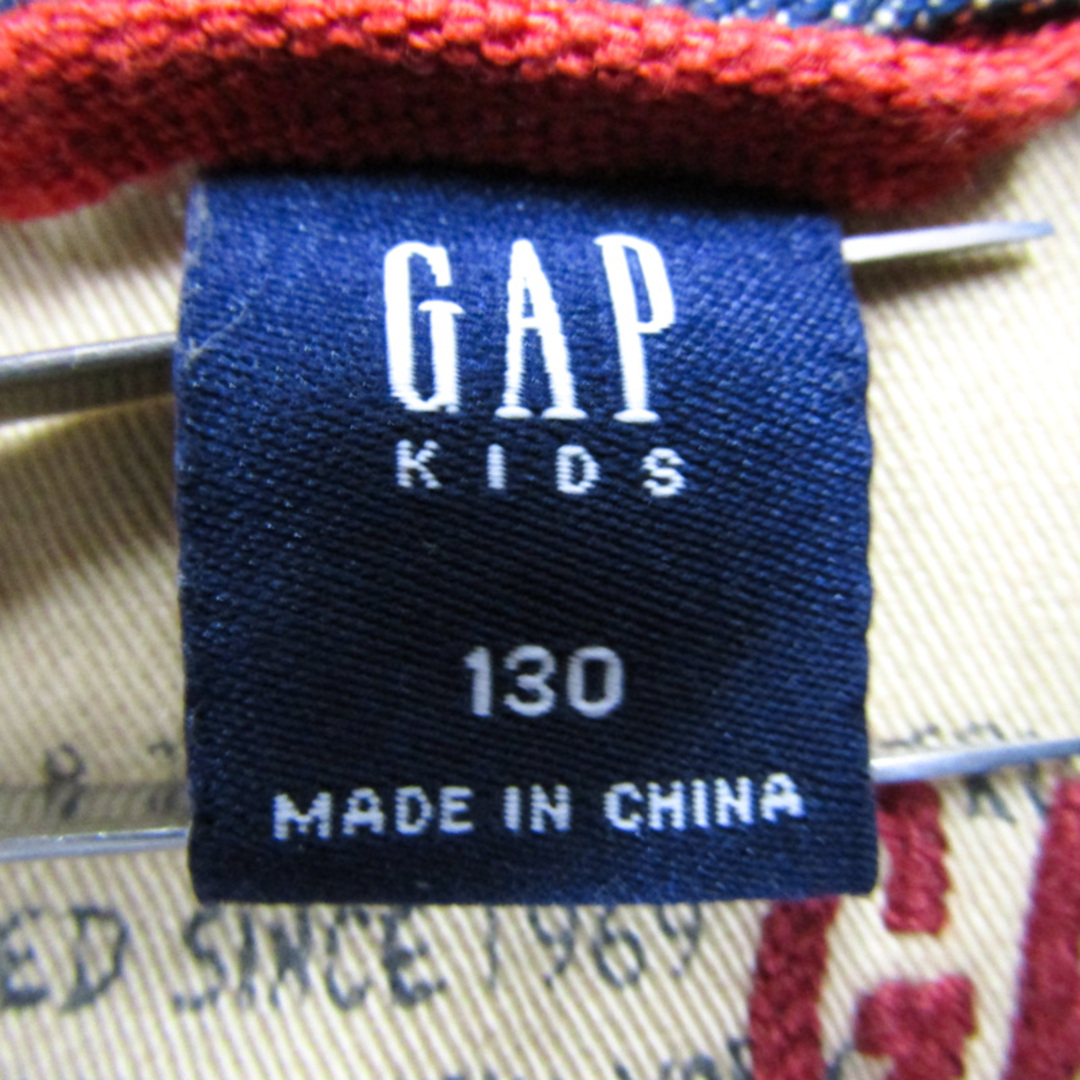 GAP(ギャップ)のギャップ デニムジャケット Gジャン アウター キッズ 男の子用 130サイズ ネイビー GAP キッズ/ベビー/マタニティのキッズ服女の子用(90cm~)(ジャケット/上着)の商品写真