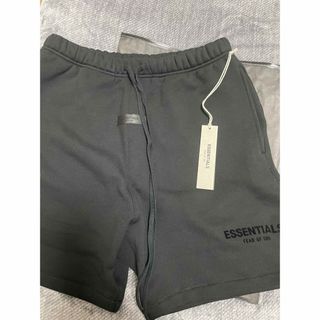 FEAR OF GOD ESSENTIALS 2021AW Core Collection Sweat Shorts String エッセンシャルズ コアコレクション スウェットショーツ ショートパンツ ハーフパンツ リフレクティブロゴ ストリング タン サイズM【230923】【新古品】【me04】