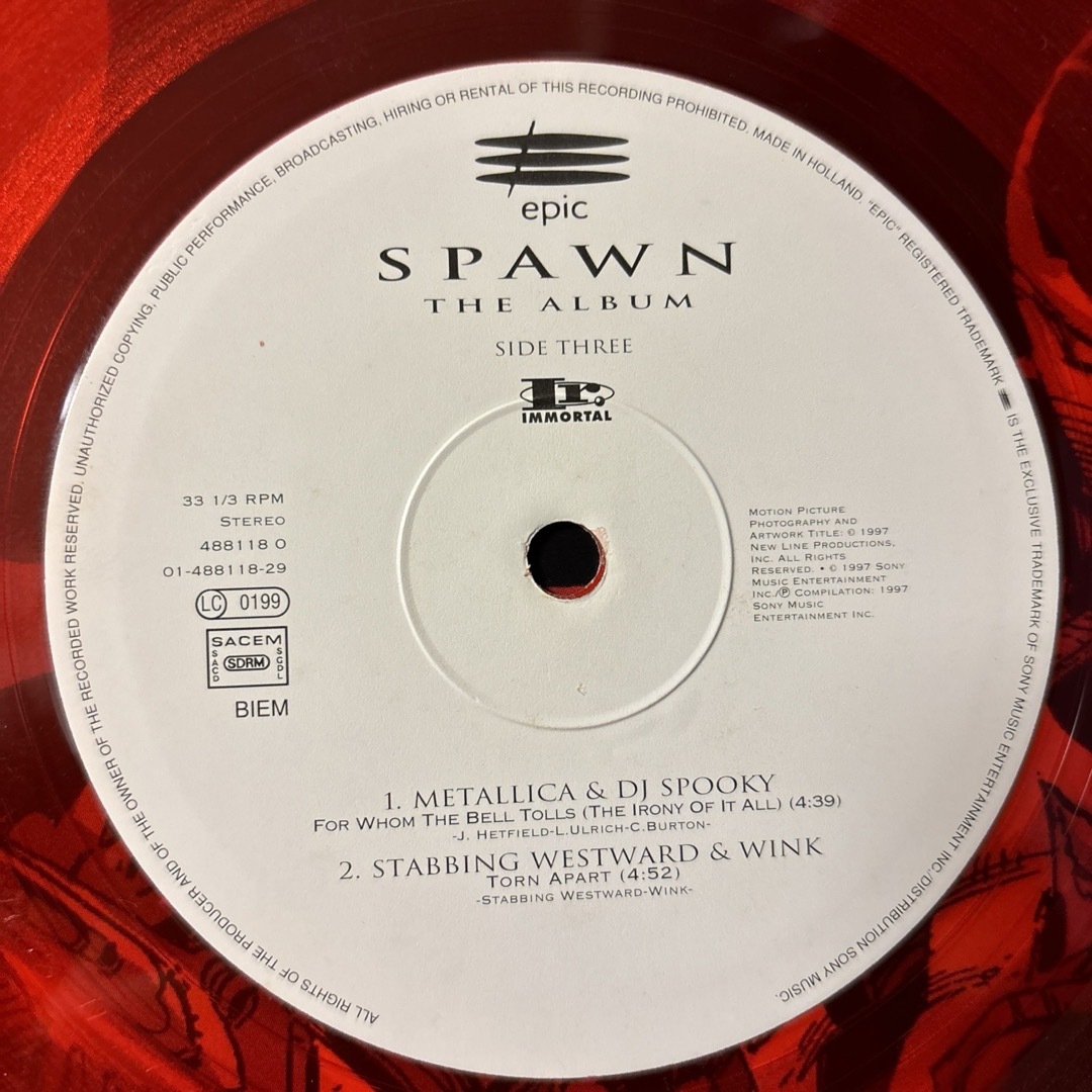 オリジナル盤 Spawn The Album レコード スポーン オリジナル エンタメ/ホビーのエンタメ その他(その他)の商品写真