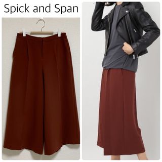 スピックアンドスパン(Spick & Span)の【格安】Spick and Spanダブルクロスクロップドパンツ　サイズ38(カジュアルパンツ)