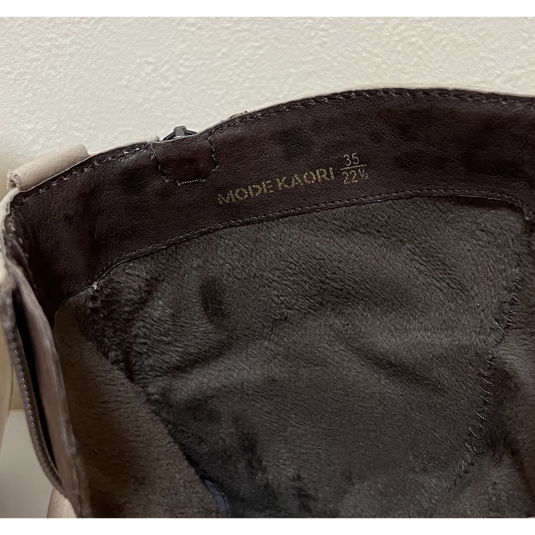 MODE KAORI(モードカオリ)のモードカオリ　ミドルブーツ　本革 レディースの靴/シューズ(ブーツ)の商品写真