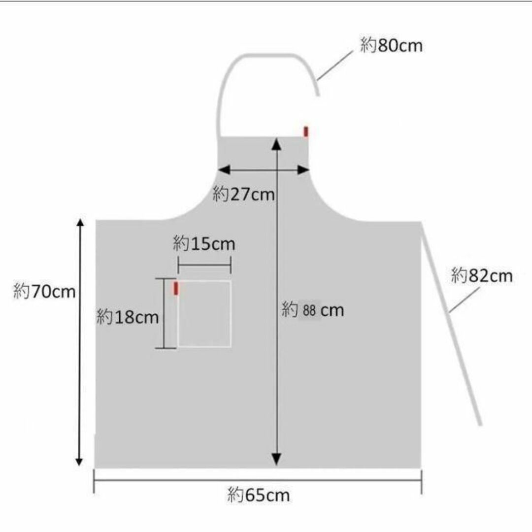 ベージュ　 エプロン　 コットン　おしゃれ　 カフェ インテリア/住まい/日用品のキッチン/食器(その他)の商品写真