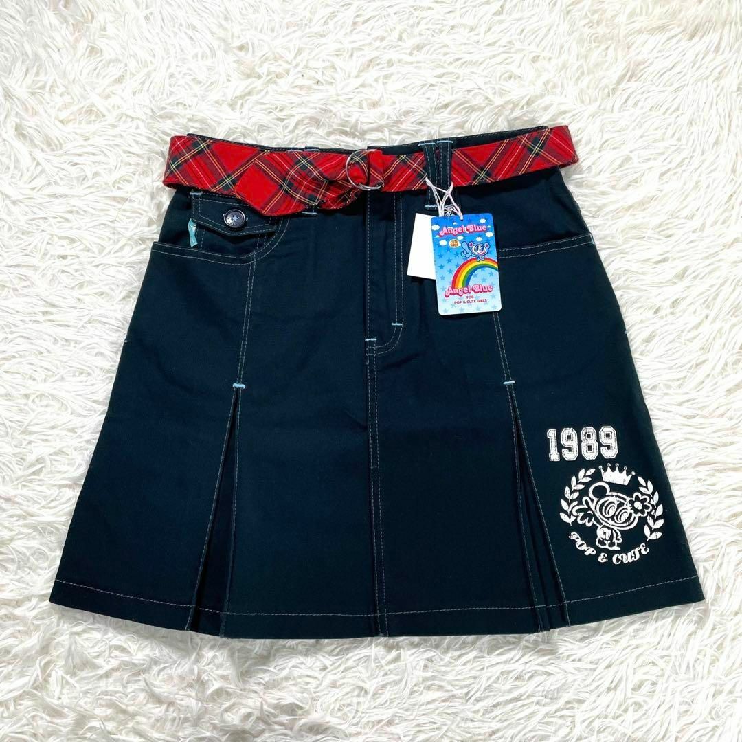 レア　新品　エンジェルブルー　ニット　スカート　150サイズ　平成レトロスカート