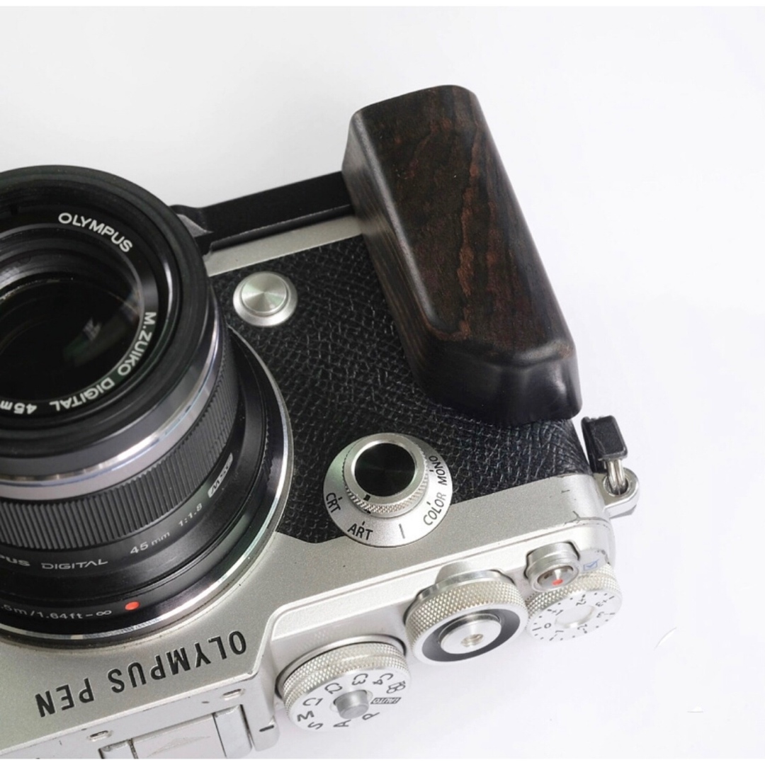 新品 OLYMPUS PEN-F用 ハンドグリップ (黒檀/アルミニウム)の 新品 OLYMPUS PEN-F用 ハンドグリップ (黒檀/アルミニウム)の
