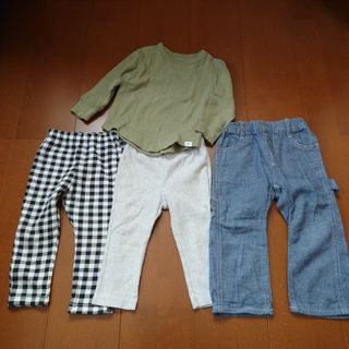 ベビーギャップ(babyGAP)の80cm 男の子 まとめ売り 4枚セット(パンツ)