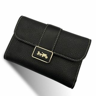 コーチ(COACH)の未使用 COACH コーチ 2734 三つ折り財布 レザー ブラック(その他)