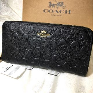 コーチ(COACH)の削除直前セール コーチ 長財布 人気の本革シグネチャー 男女 ギフト⭕️(長財布)