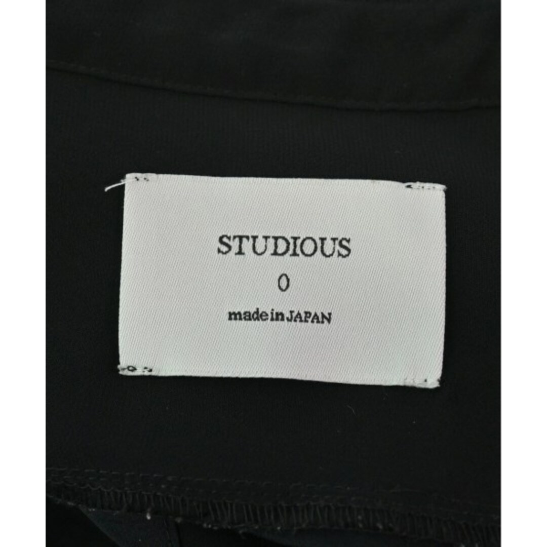 STUDIOUS(ステュディオス)のSTUDIOUS ステュディオス ブラウス 0(XS位) 黒 【古着】【中古】 レディースのトップス(シャツ/ブラウス(長袖/七分))の商品写真