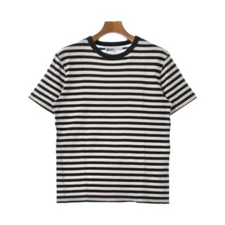 エムエイチエル(MHL.)のMHL. エムエイチエル Tシャツ・カットソー M 黒x白(ボーダー) 【古着】【中古】(Tシャツ/カットソー(半袖/袖なし))