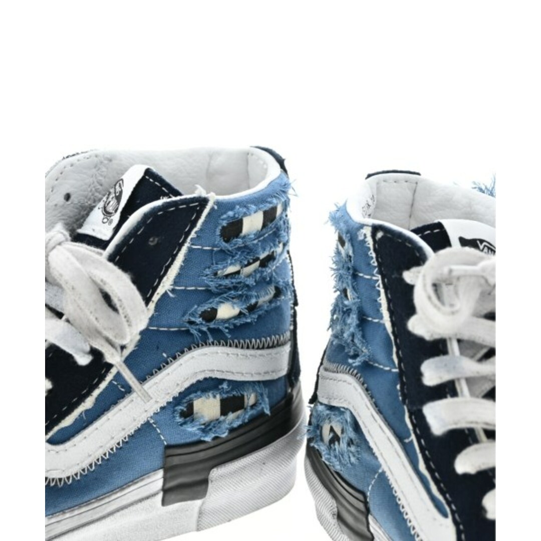 VANS(ヴァンズ)のVANS バンズ スニーカー 24.5cm 濃紺x水色系x黒等 【古着】【中古】 レディースの靴/シューズ(スニーカー)の商品写真