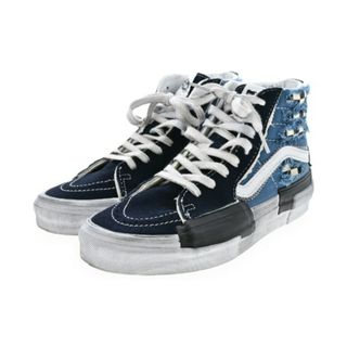 ヴァンズ(VANS)のVANS バンズ スニーカー 24.5cm 濃紺x水色系x黒等 【古着】【中古】(スニーカー)