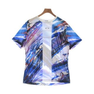 オークリー(Oakley)のOAKLEY オークリー Tシャツ・カットソー XL 青x白x紫等(総柄) 【古着】【中古】(Tシャツ/カットソー(半袖/袖なし))