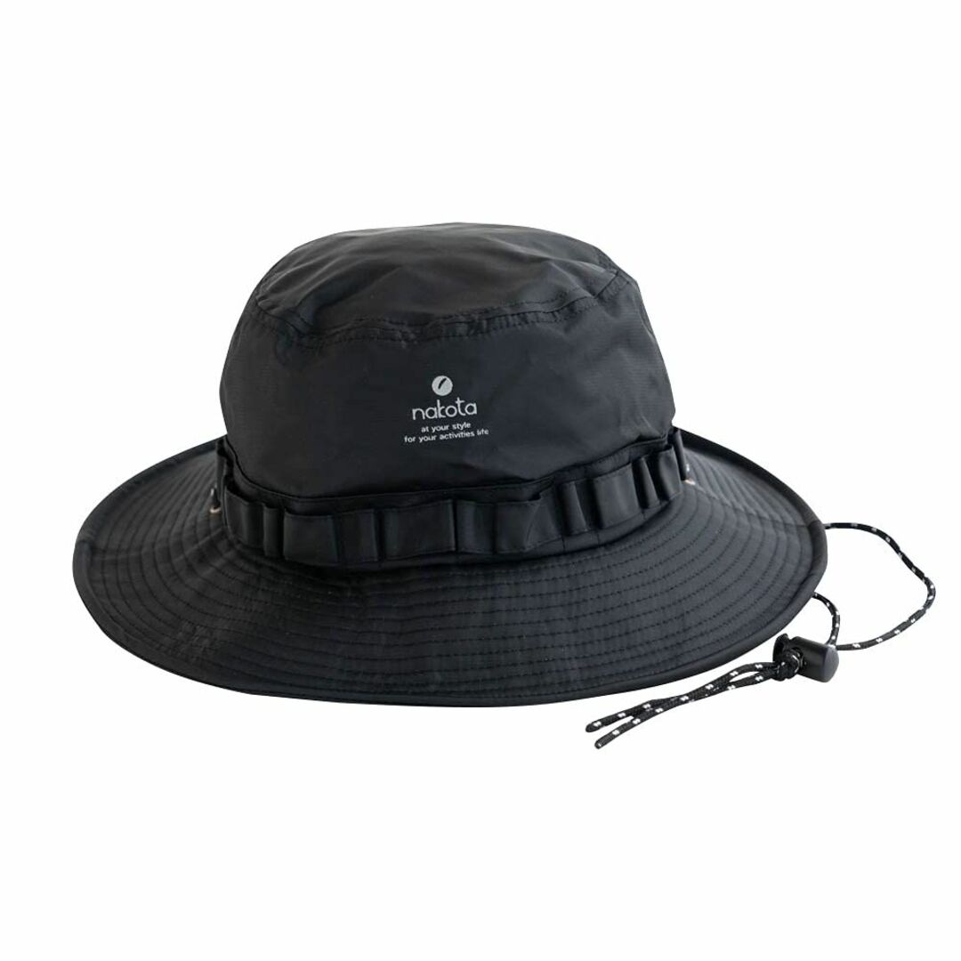 メンズ【色: ブラック】[ナコタ] Waterproof Nylon Hat FREE