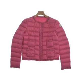 モンクレール(MONCLER)のMONCLER モンクレール ダウンジャケット/ダウンベスト 2(M位) ピンク 【古着】【中古】(ダウンジャケット)