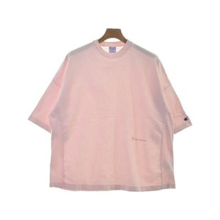 チャンピオン(Champion)のCHAMPION チャンピオン Tシャツ・カットソー M ピンク 【古着】【中古】(カットソー(半袖/袖なし))