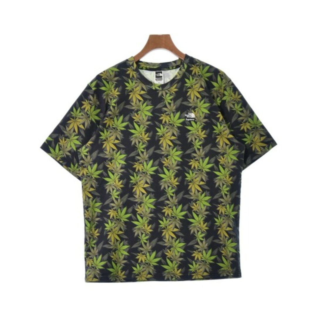 Supreme シュプリーム Tシャツ・カットソー M 黒x緑系(総柄)無し袖丈