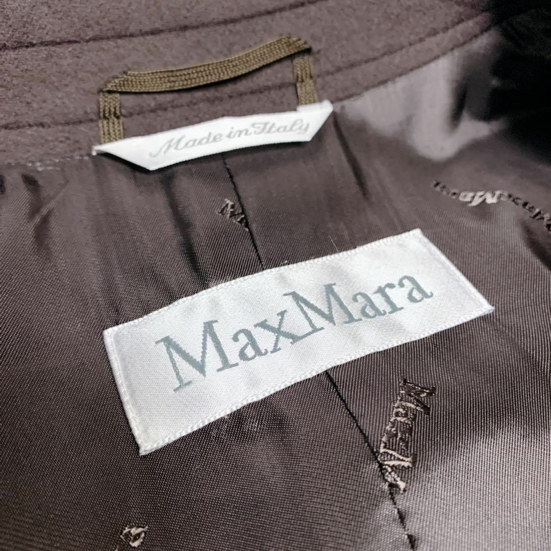 【極美品】　Max Mara マックスマーラ　セットアップ　白タグ　ブラウン