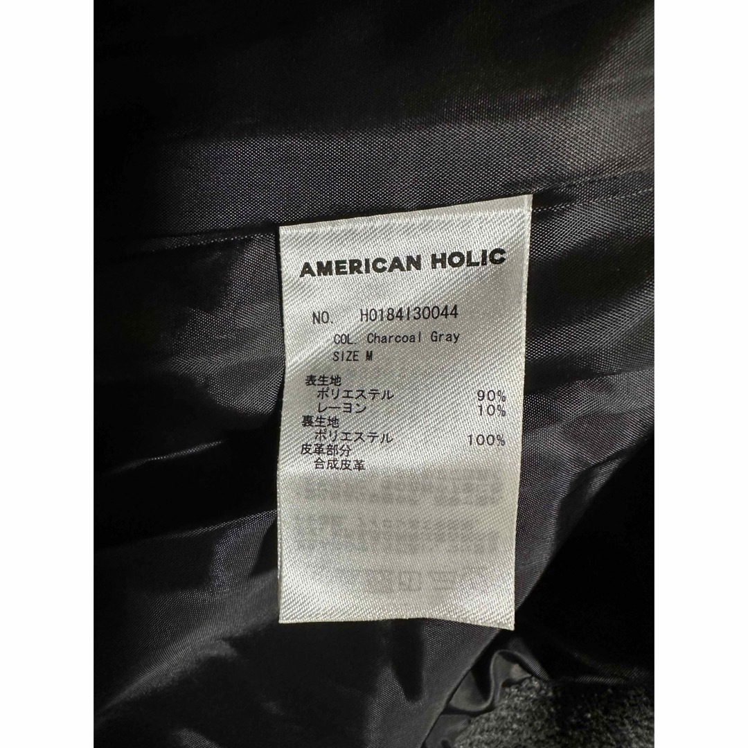 AMERICAN HOLIC(アメリカンホリック)のダッフルコート　Mサイズ　グレー レディースのジャケット/アウター(ダッフルコート)の商品写真