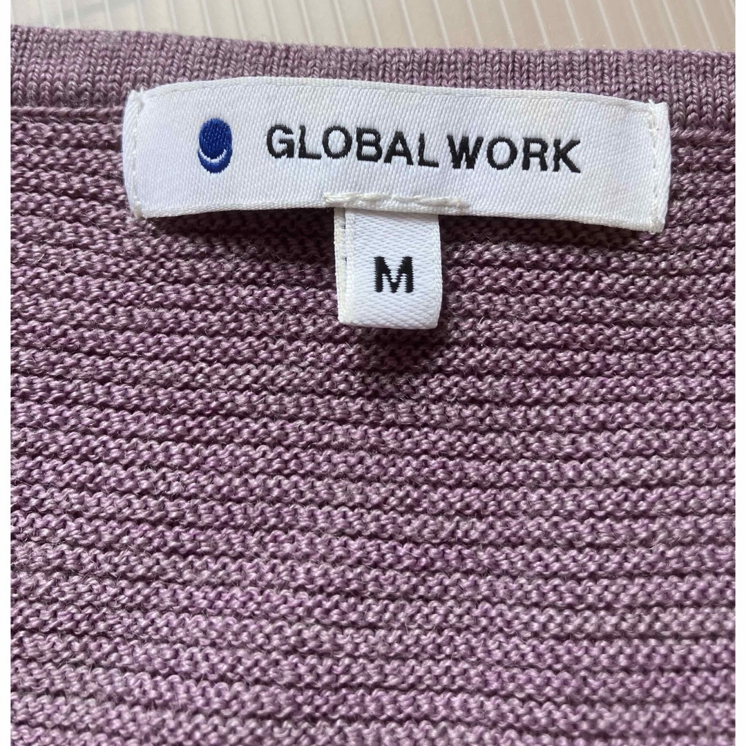 GLOBAL WORK(グローバルワーク)のグローバルワーク カットソー パープル M レディースのトップス(カットソー(長袖/七分))の商品写真