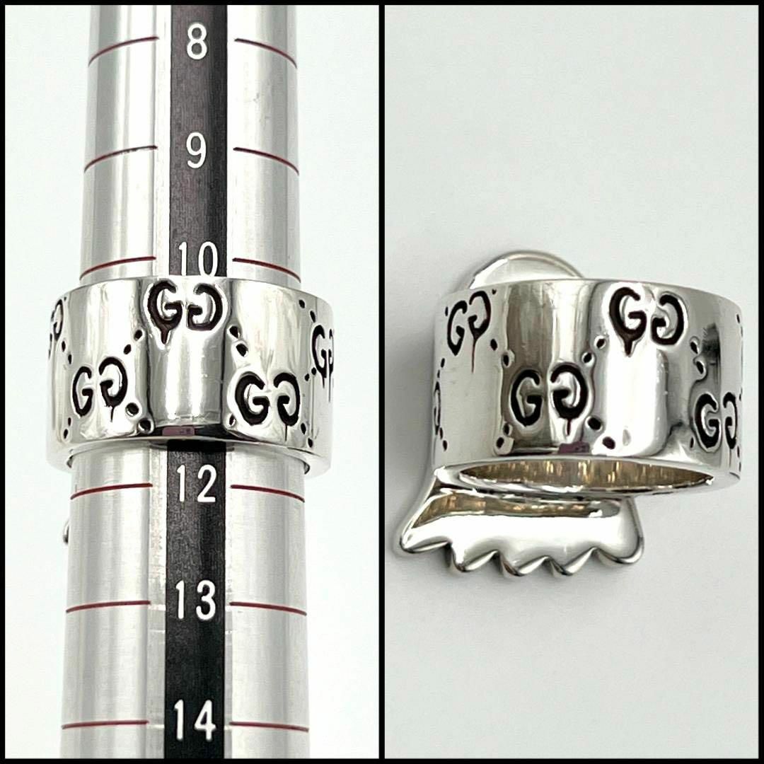 Gucci(グッチ)の【11号】グッチ　レディース　指輪　リング　ゴースト　パヴェ　ダイヤモンド レディースのアクセサリー(リング(指輪))の商品写真