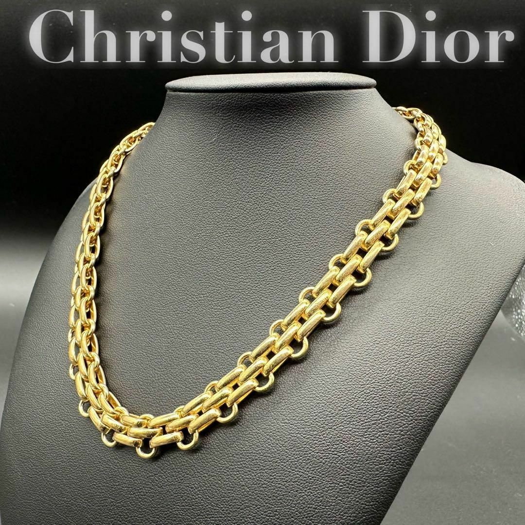 その他良品 Christian Dior 2757 チェーンネックレス ゴールド