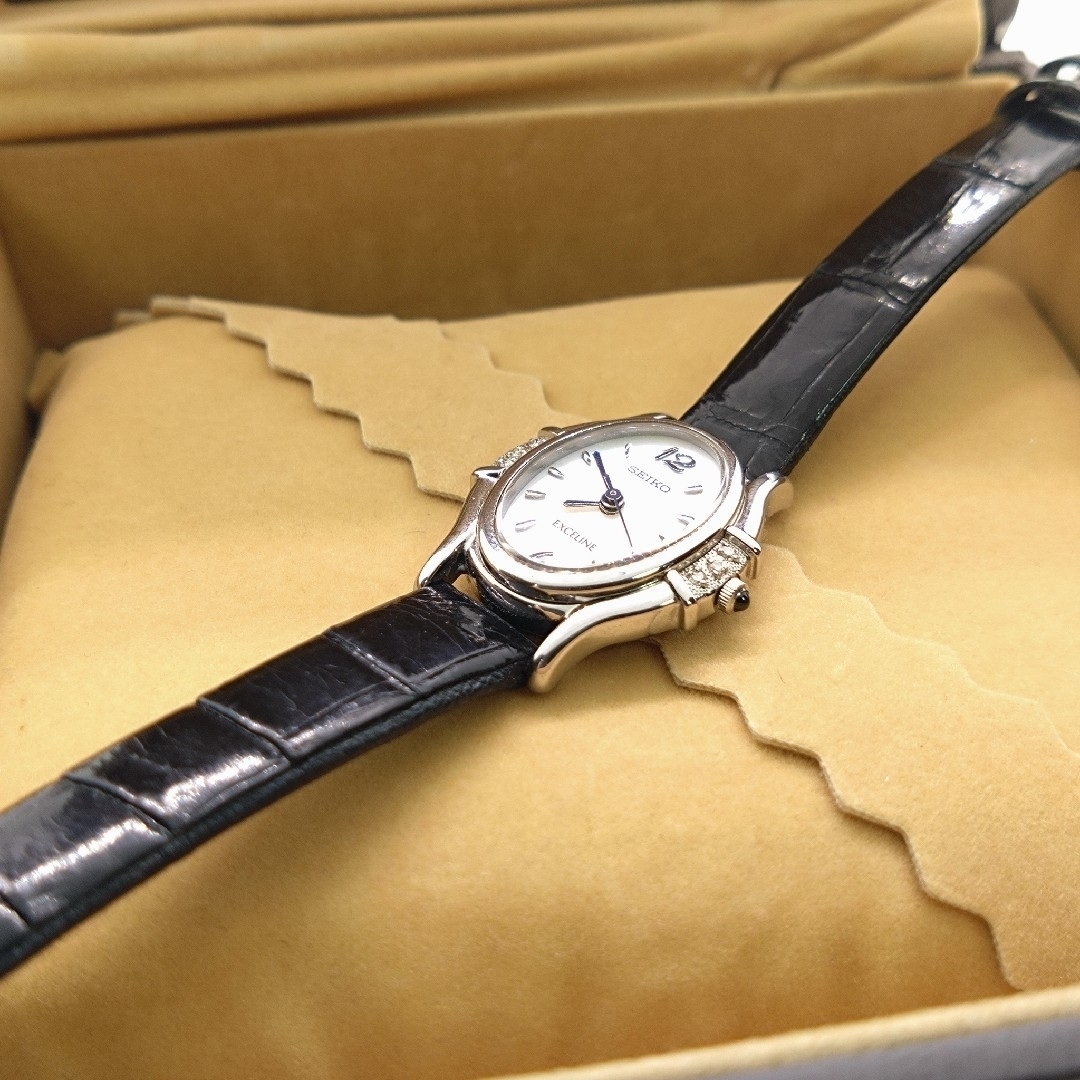 セイコー　エクセリーヌ　腕時計　ダイヤモンド6P文字盤縦約27㎝